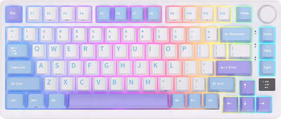 Klawiatura bezprzewodowa RK ROYAL KLUDGE M75 RGB K Silver Switch Taro Milk (RK-M75-TAROMLK-KSLVSW-US)