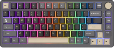 Klawiatura bezprzewodowa RK ROYAL KLUDGE M75 RGB Brown Switch Phantom (RK-M75-PHNTM-BRNSW-US)