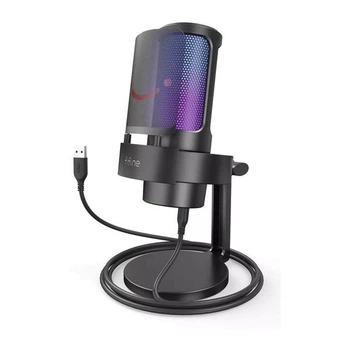 Микрофон Fifine A8 USB конденсаторный, кардиоидный, поп-фильтр, подставка, черный