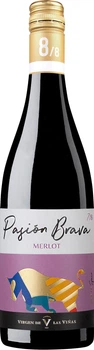 Вино Pasion Brava Merlot червоне напівсухе 0.75 л 10.5-15% (8414601140935)