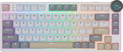 Klawiatura bezprzewodowa RK ROYAL KLUDGE N80 RGB Red Switch Pearly Dawn (RK-N80-PRLYDWN-REDSW-US)