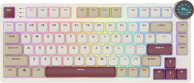 Klawiatura bezprzewodowa RK ROYAL KLUDGE N80 RGB Brown Switch Rosy Clouds (RK-N80-ROSYCLD-BRNSW-US)