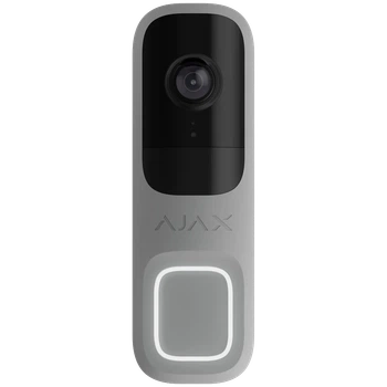 Відеодзвінок Ajax DoorBell (Grey) з вбудованим штучним інтелектом, ІЧ-сенсором та управлінням у додатках
