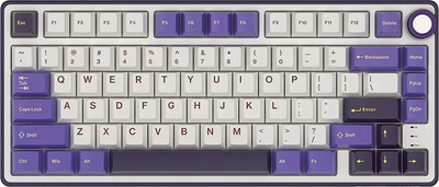 Klawiatura przewodowa RK ROYAL KLUDGE R75 RGB Brown Switch Blackberry Mousse (RK-R75-BBERRYMS-BRNSW-US)