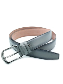 Ш leather мужской ремень Weatro натуральная кожа 115 см серый (528163)