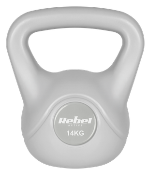Kettlebell Rebel Active RBA-2322G-14 bitumiczny 14 kg Szary (5901890121996)