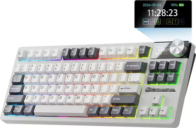 Klawiatura bezprzewodowa RK ROYAL KLUDGE S85 RGB Cloud Switch White Night (RK-S85-WHNIGHT-CLDSW-US)