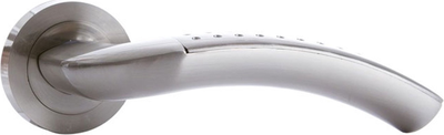 Дверна ручка Domoletti A01-179 Сатиновий нікель A01-179_ROSE_SN (4772013032779)