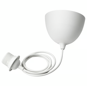 Шнур для світильника підвісний, основа для абажура, 1,4м HAVSDJUP IKEA 405.821.24 Білий