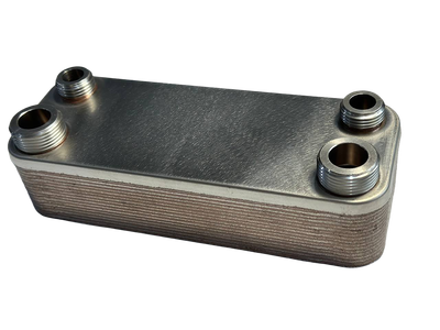 Теплообмінник ГВП підходить для Vaillant Thermoblock,Combicompact,Thermomax,Turbomax 14 пл (17B2071402, 064950)