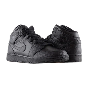 Детские Кроссовки баскетбольные JORDAN AIR MID BG Черный 36 (7d554725-091 36)