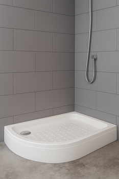 Душовий піддон Aquanil DREAM 120×90×15 см, ¼ кола, правий, зі знімною панеллю та сифоном у комплекті