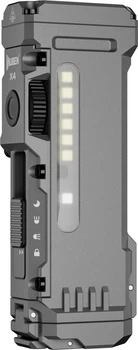 Ліхтар Wuben X4, 1500 лм, 205 м, 720 год, магніт, 3400 мА·ч, RGB на 7 кольорів, EDC, водонепроникний, удароміцний, IP65 Сірий (6971196512674)