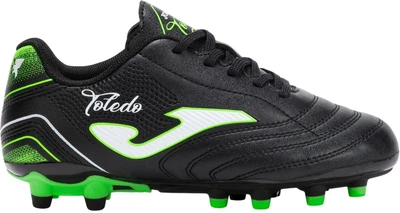 Бутсы детские Joma TOLEDO черно-салатовые 38 TOJW2501FG