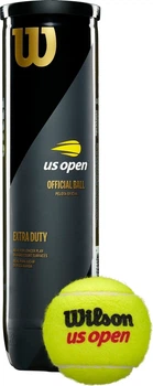Набір м'ячів для тенісу Wilson US OPEN EXTRA DUTY 4 жовтий (4 штуки) WRT116200