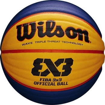 Баскетбольный мяч Wilson FIBA 3X3 темно-сине-желто-красный Размер 6 WTB0533XB