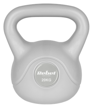 Kettlebell Rebel Active RBA-2322G-20 bitumiczny 20 kg Szary (5901890122054)