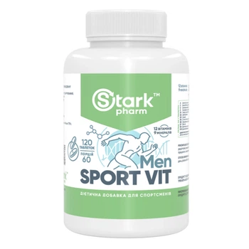 Спортивні вітаміни для чоловіків Stark Pharm (Stark Sport Vit MEN) 120 таблеток