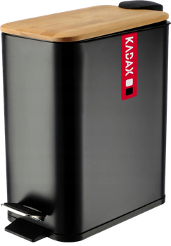 Kosz na śmieci Kadax Verto czarny 5 l (5903699426487)