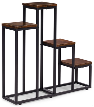 Підставка для квітів у горщиках ModernHome by Multistore ME-ATS17 4 полиці у стилі Лофт (5905817007721)