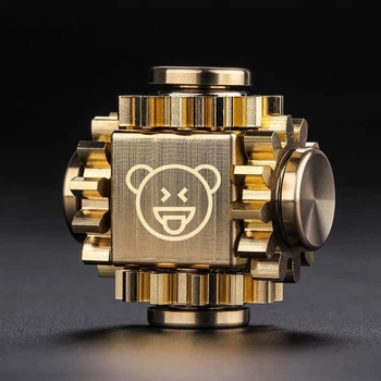 Металлический Антистресс Teddy Fidget Toy цвет Золото (01576)