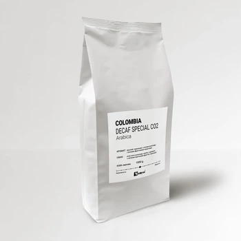 COLOMBIA DECAF SPECIAL кофе в зернах ДЕКОФЕИНО ДЕКОФ Колумбия Арабика 1 кг Свежеобжаренный кофе зерновой