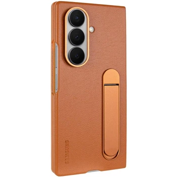 Кожаный чехол панель OEM Protection Leather Case with stand для Samsung Galaxy Z Fold 7 (SM-F966B) Tan