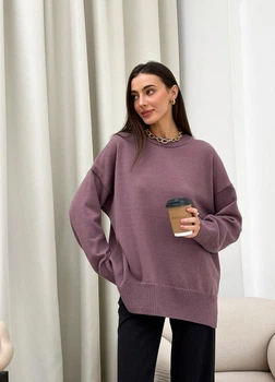 Джемпер ART KNIT Мия фрезия, oversize 032223