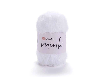 Пряжа YARNART Mink білий 100% поліамід 75м 50г арт.345 - White 10шт/уп