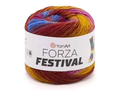 Пряжа YARNART Forza Festival 75% вовна 25% поліамід 420м 100г 5шт/уп арт.2906