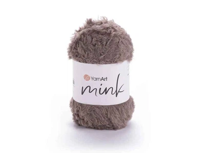 Пряжа YARNART Mink коричневий 100% поліамід 75м 50г арт.332 10шт/уп