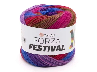 Пряжа YARNART Forza Festival 75% вовна 25% поліамід 420м 100г 5шт/уп арт.2911