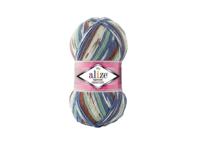 Пряжа ALIZE Superwash Comfort арт.7653 5шт/уп меланж 25% поліамід 75% вовна 100г 420м