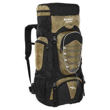 Рюкзак туристический бескаркасный объем 39л + 10л Deuter 517-D размер 59х30х22см Black-Olive