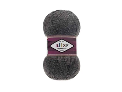 Пряжа ALIZE Superwash Comfort арт.182 5шт/уп сірий 25% поліамід 75% вовна 100г 420м