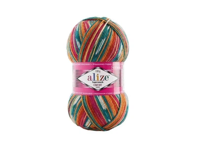 Пряжа ALIZE Superwash Comfort арт.7839 5шт/уп меланж 25% поліамід 75% вовна 100г 420м