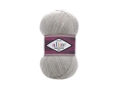 Пряжа ALIZE Superwash Comfort арт.21 5шт/уп сірий 25% поліамід 75% вовна 100г 420м