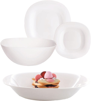 Serwis obiadowy Luminarc Carine White dla 6 osob 19-elementowy (883314997248)