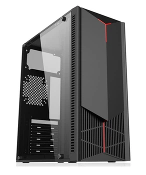 Корпус GTL Gaming 'Dark Fire', Black, без БЖ, Mid Tower, ATX / Micro ATX / Mini ITX, 2xUSB 3.0, макс. CPU - 150 мм / VGA - 310 мм, бічна панель з акрилу (GTL3201C)