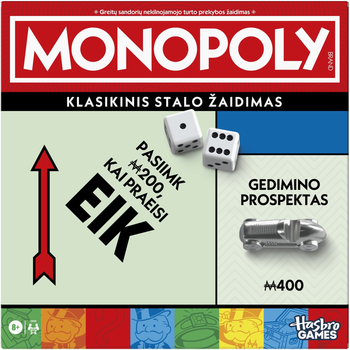 Gra planszowa Hasbro Monopoly Classic Refresh (wersja litewski) (5010996302939)