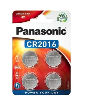 Батарейка CR 2016 Panasonic 3V- 4 штуки