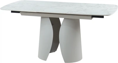 Стіл обідній Vetro Mebel TML-1322 Клауді грей матовий/Айворі (TML-1322-lunario-cloudy-gray/ivory)