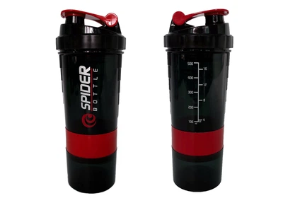 Шейкер спортивный EasyFit Spider 0,5 л Черно-красный (A-022069)