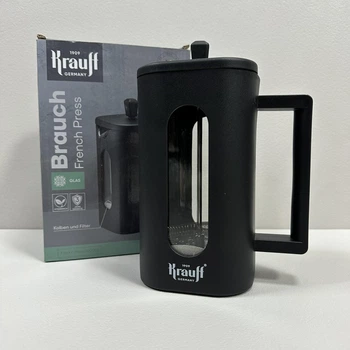 Френч-прес 1000 мл 20,5х9,7х9,7 см Krauff Brauch 26-306-006 чорний