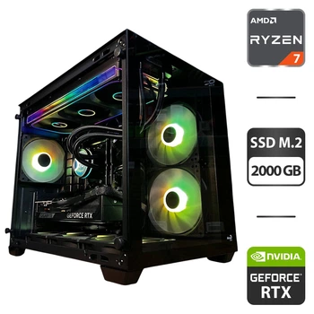 Сборка под заказ: игровой ПК AeroCool Dryft Mini Tower / AMD Ryzen 7 7800X3D (8 (16) ядер по 4.2 - 5.0 GHz) / 32 GB DDR5 / 2000 GB SSD M.2 / nVidia GeForce RTX 5070, 12 GB GDDR7, 192-bit / 750W
