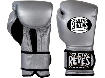 Тренувальні рукавички CLETO REYES Velcro Closure Training 14 унцій сріблястий (3009)