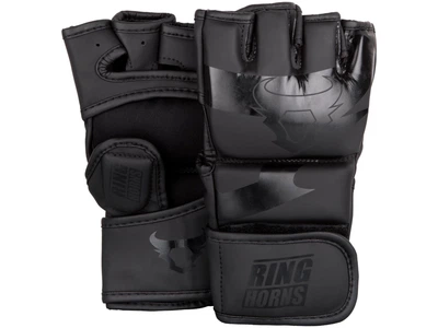 Рукавички для ММА RINGHORNS Charger MMA Gloves S чорний (4417)