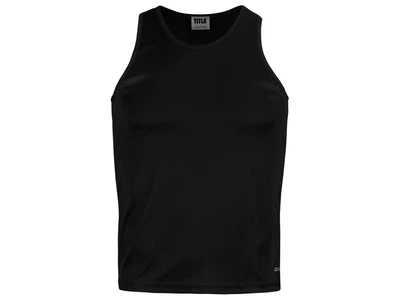 Боксерська майка TITLE Boxing Aerovent Elite Racerback Boxing Jersey XXL чорний (5746)