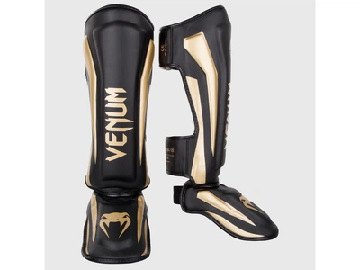 Захист ніг VENUM Elite Standup Shin guards XL чорний/золотий (4651)