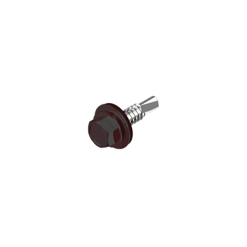 Саморез для кровли со сверлом DIN7504K 4,8х19 RAL9005 max=4,4 и шайбой TEX-H цинк (250шт.) [9T62R09T64819R9005] Metalvis